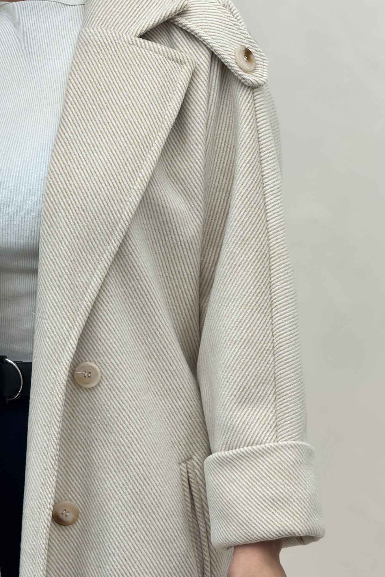 پالتو فوتر کجراه مج پاکتی آستردار 