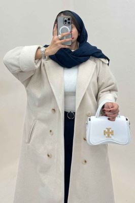 پالتو فوتر کجراه مج پاکتی آستردار 