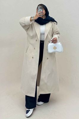 پالتو فوتر کجراه مج پاکتی آستردار 