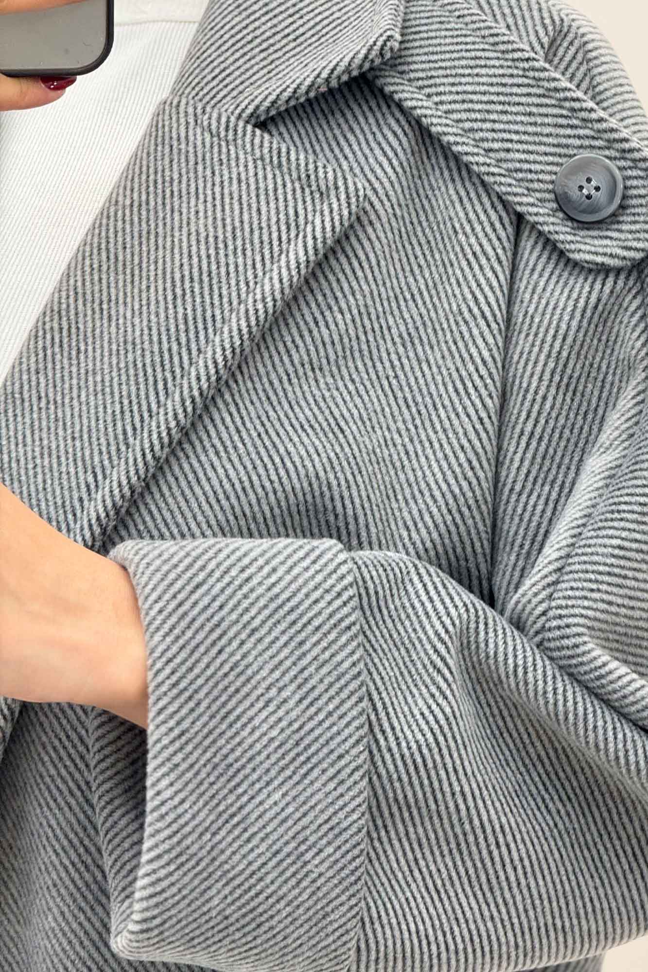 پالتو فوتر کجراه مج پاکتی آستردار 