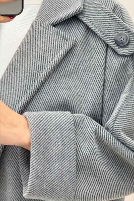 پالتو فوتر کجراه مج پاکتی آستردار 