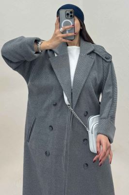 پالتو فوتر کجراه مج پاکتی آستردار 