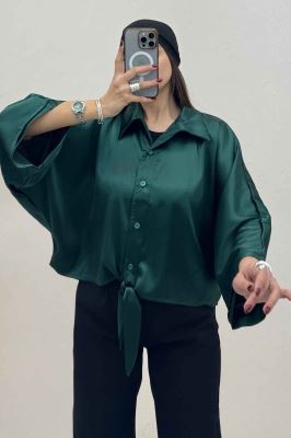 شومیز ساتن پایین گره ای یلدایی