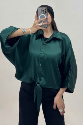 شومیز ساتن پایین گره ای یلدایی