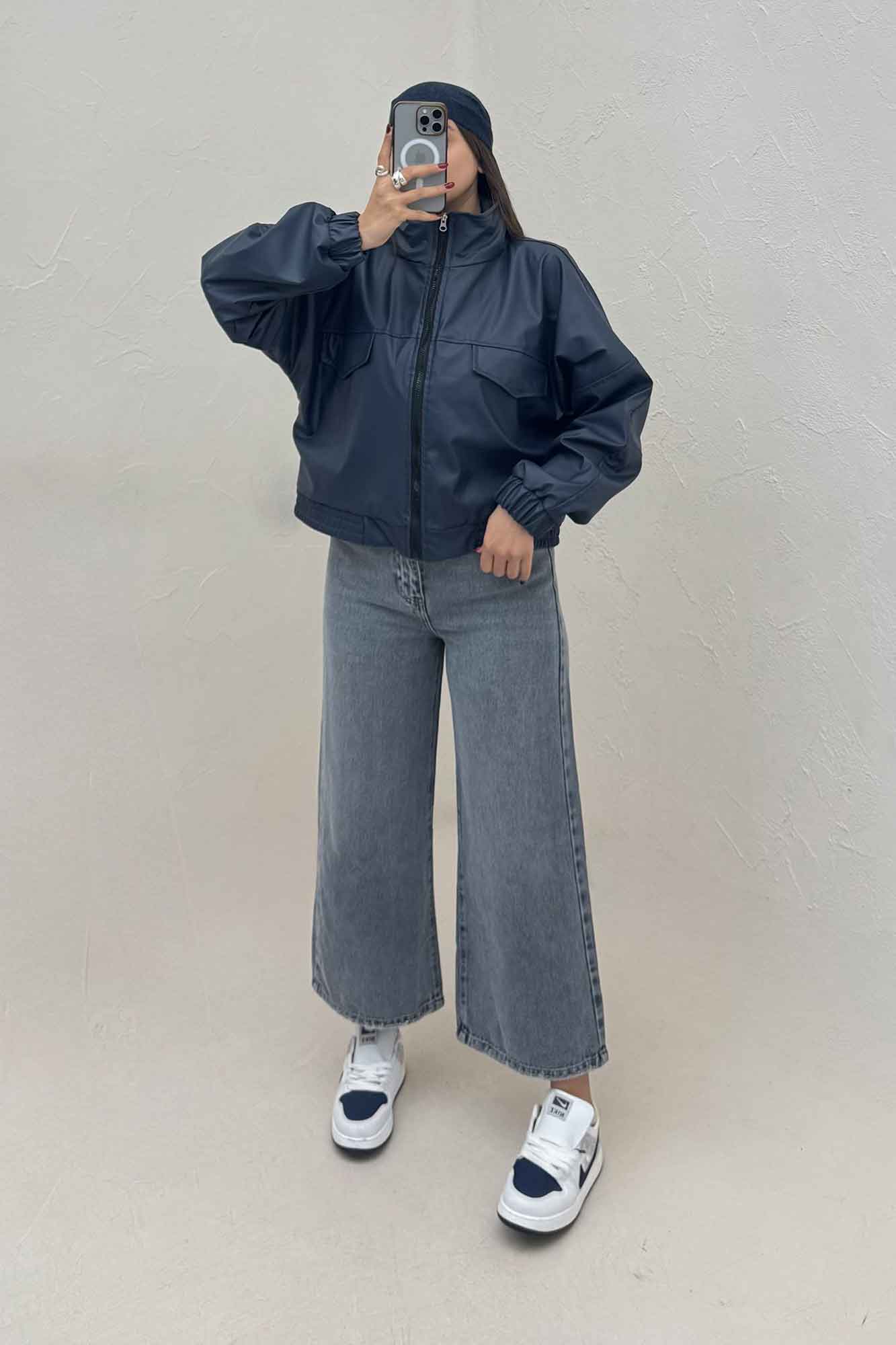 کت چرم پایین کش کد 470