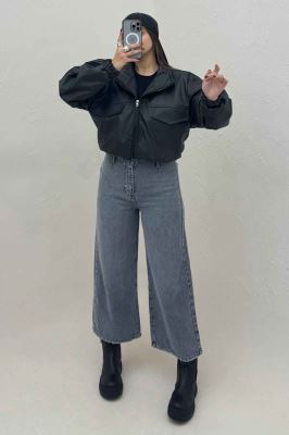 کت چرم پایین کش کد 470