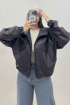 کت چرم پایین کش کد 470