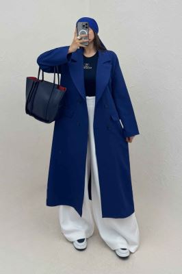 مانتو بلند مازراتی پشت چاکدار