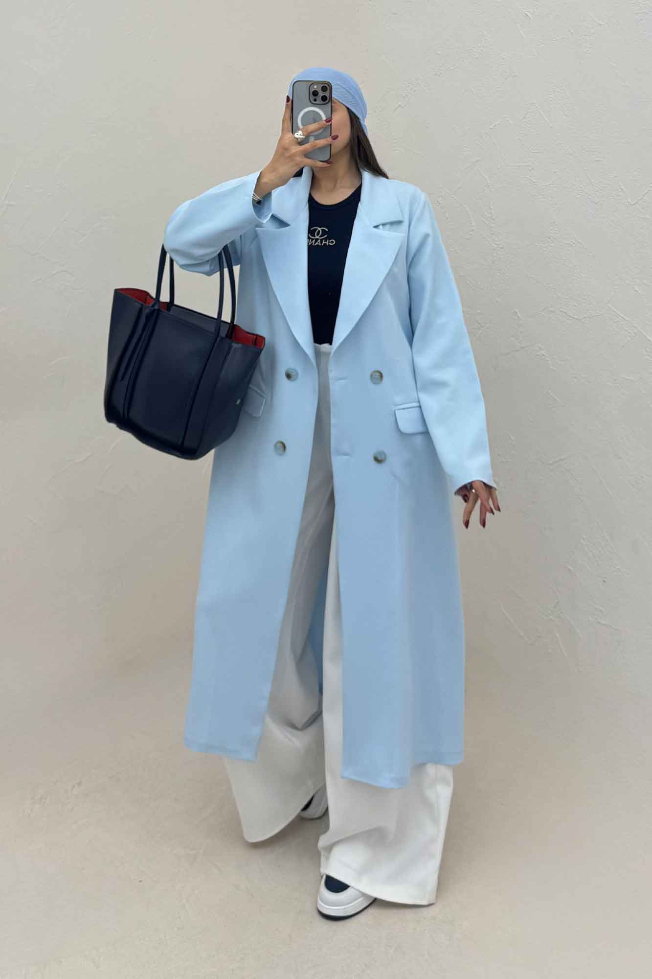 مانتو بلند مازراتی پشت چاکدار