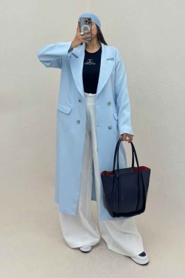 مانتو بلند مازراتی پشت چاکدار