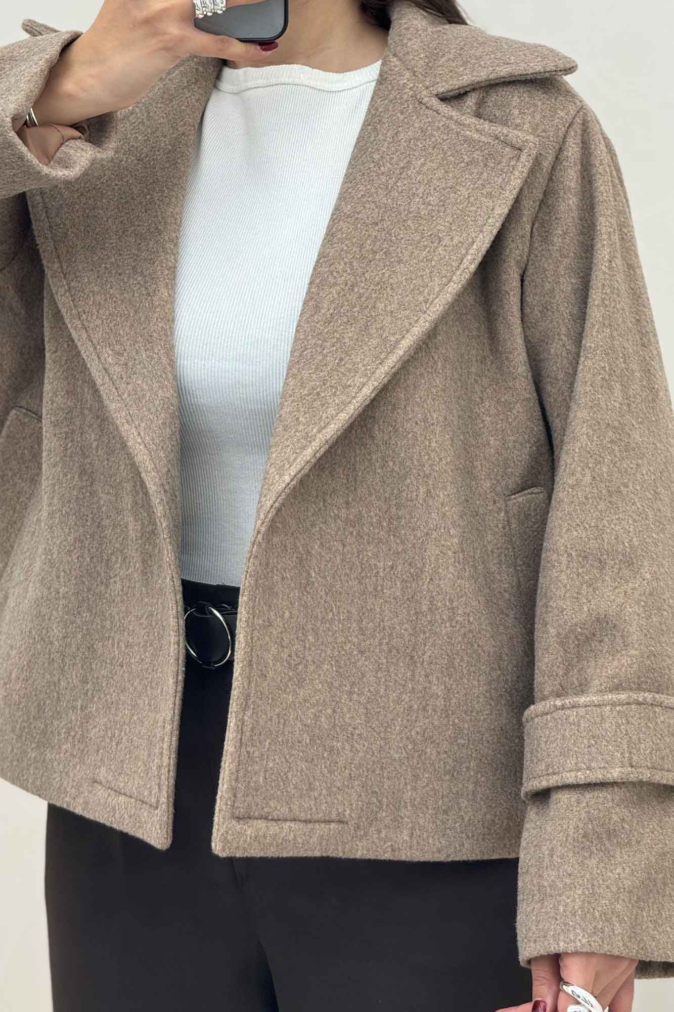 کت فوتر کشمیر یقه انگلیسی آستردار