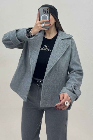 کت فوتر کشمیر یقه انگلیسی آستردار