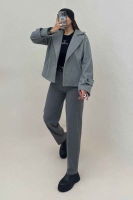 کت فوتر کشمیر یقه انگلیسی آستردار