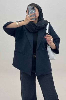 کت فوتر کشمیر آستردار دو دکمه 