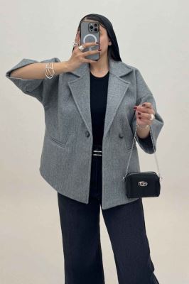 کت فوتر کشمیر آستردار دو دکمه 