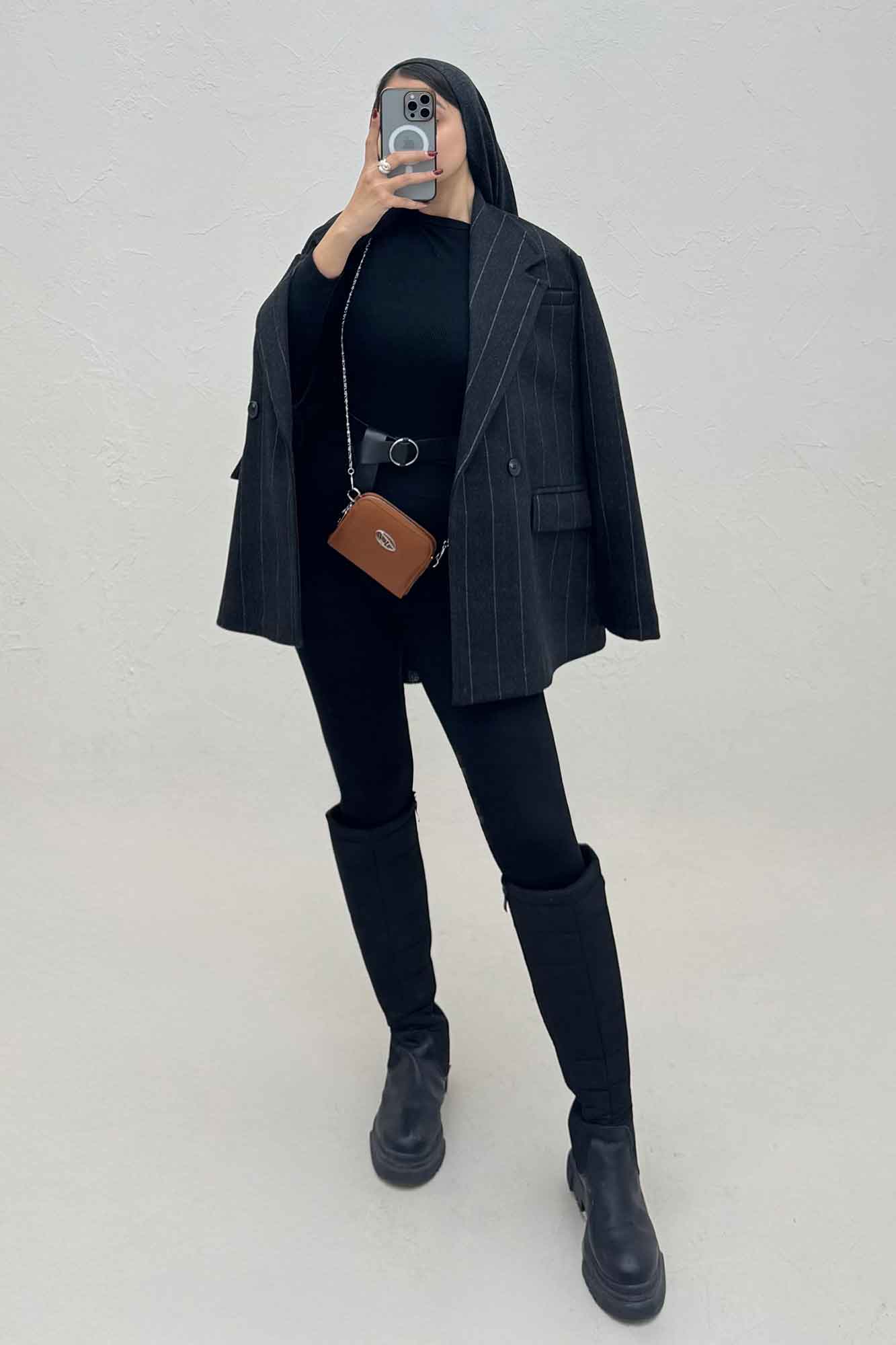 کت فوتر دیپلمات سه جیب آستردار 