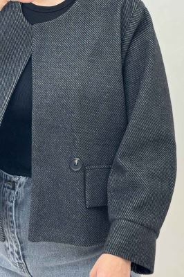 کت فوتر کجراه آستردار دو در جیب