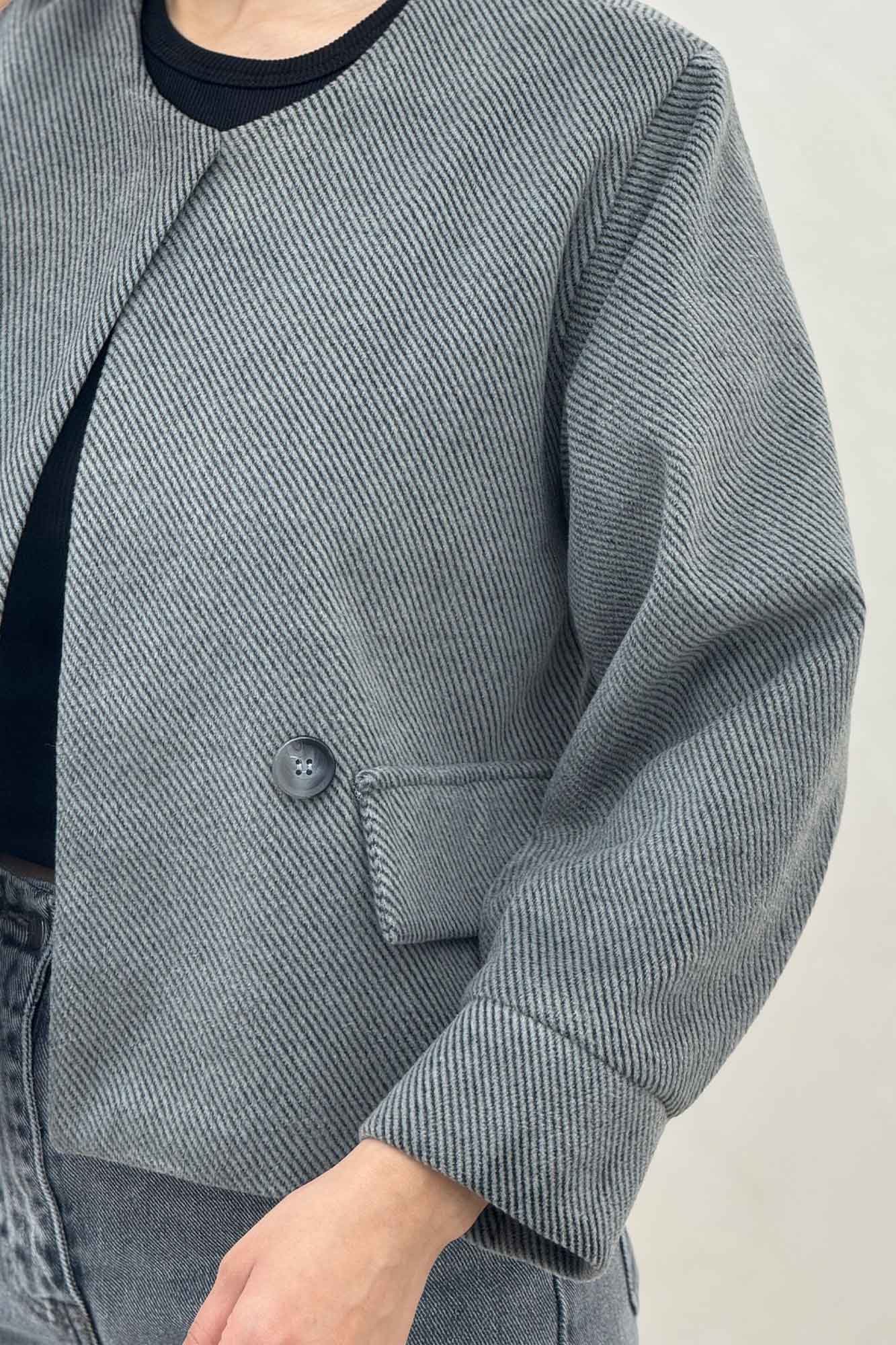 کت فوتر کجراه آستردار دو در جیب