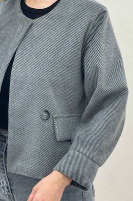 کت فوتر کجراه آستردار دو در جیب