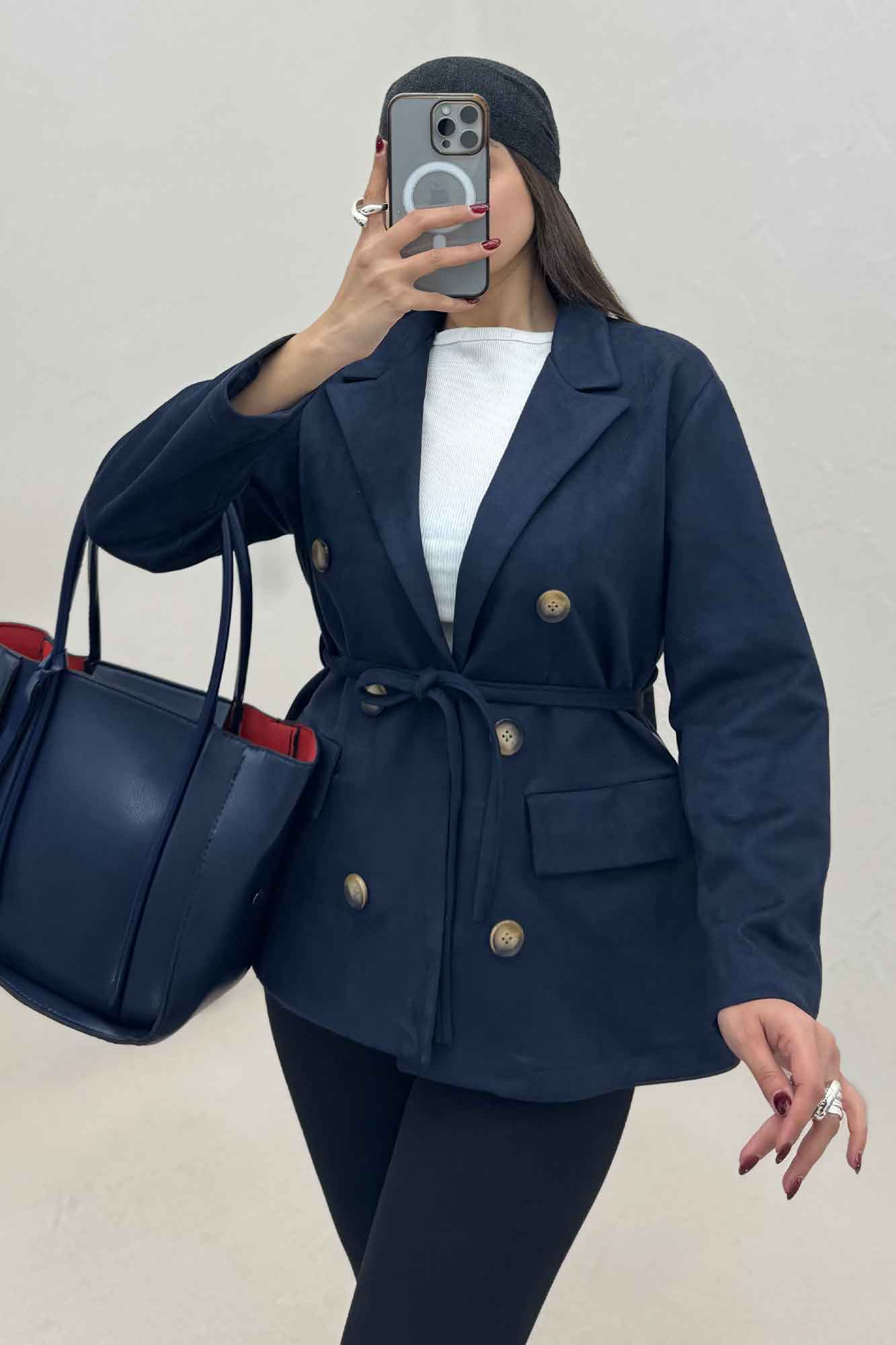 کت جیر آستردار شش دکمه