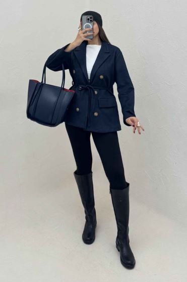 کت جیر آستردار شش دکمه