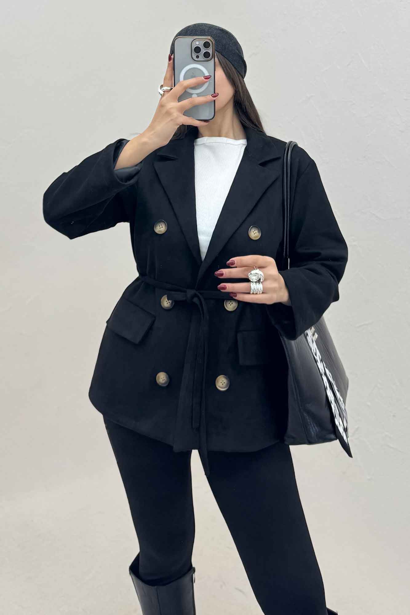 کت جیر آستردار شش دکمه