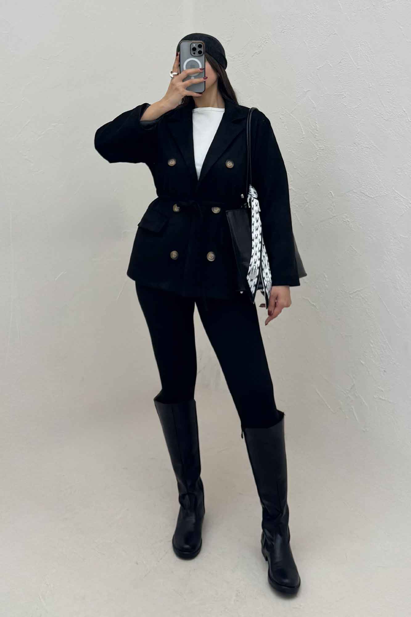 کت جیر آستردار شش دکمه