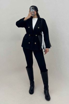 کت جیر آستردار شش دکمه