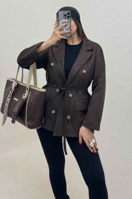 کت جیر آستردار شش دکمه