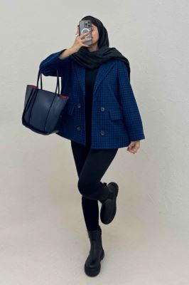 کت پیردوپل یقه انگلیسی آستردار