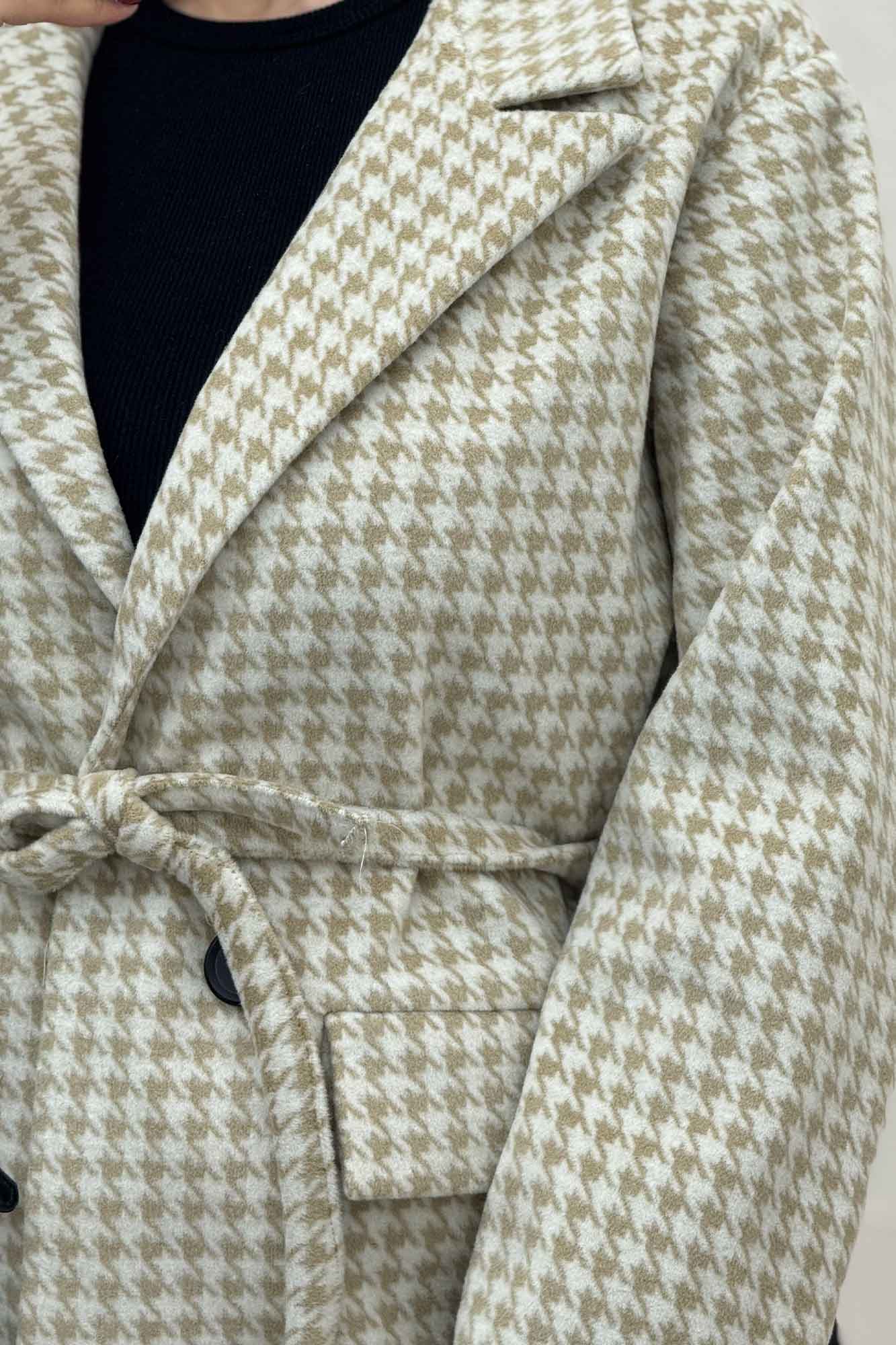 کت پیردوپل یقه انگلیسی آستردار