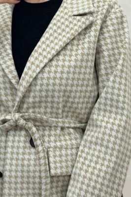 کت پیردوپل یقه انگلیسی آستردار