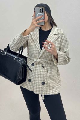 کت پیردوپل یقه انگلیسی آستردار