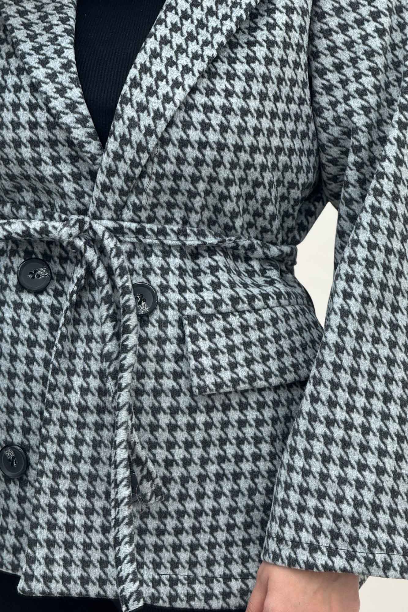 کت پیردوپل یقه انگلیسی آستردار