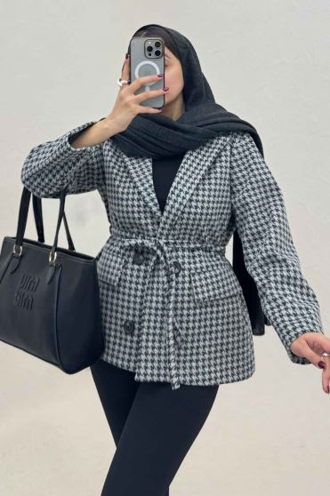 کت پیردوپل یقه انگلیسی آستردار