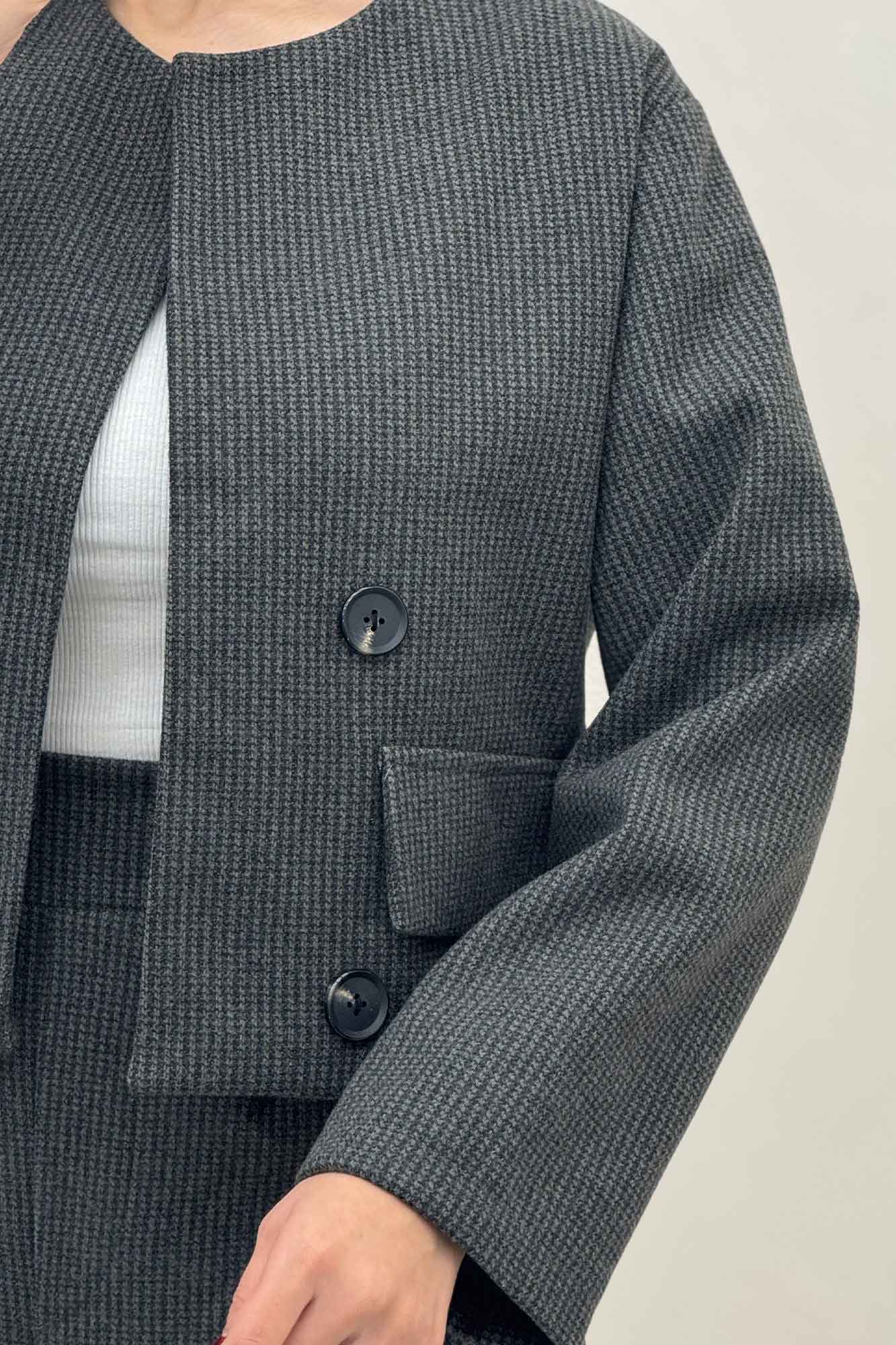 ست کت و شلوار پیردوپل ریز آستردار