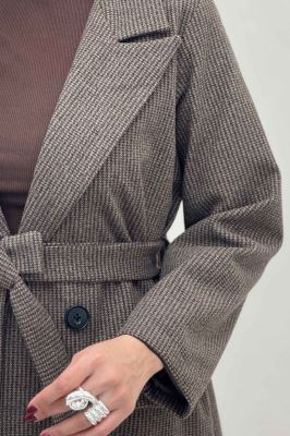 پالتو فوتر بلند پیردوپل ریز آستردار