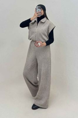 ست وست و شلوار کبریتی اویشو آستردار