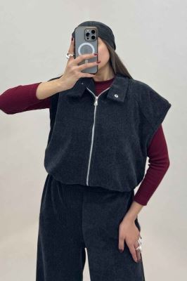 ست وست و شلوار کبریتی اویشو آستردار