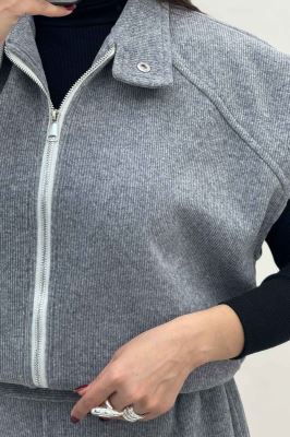 ست وست و شلوار کبریتی اویشو آستردار