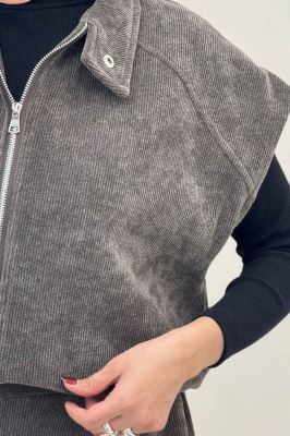 ست وست و شلوار کبریتی اویشو آستردار