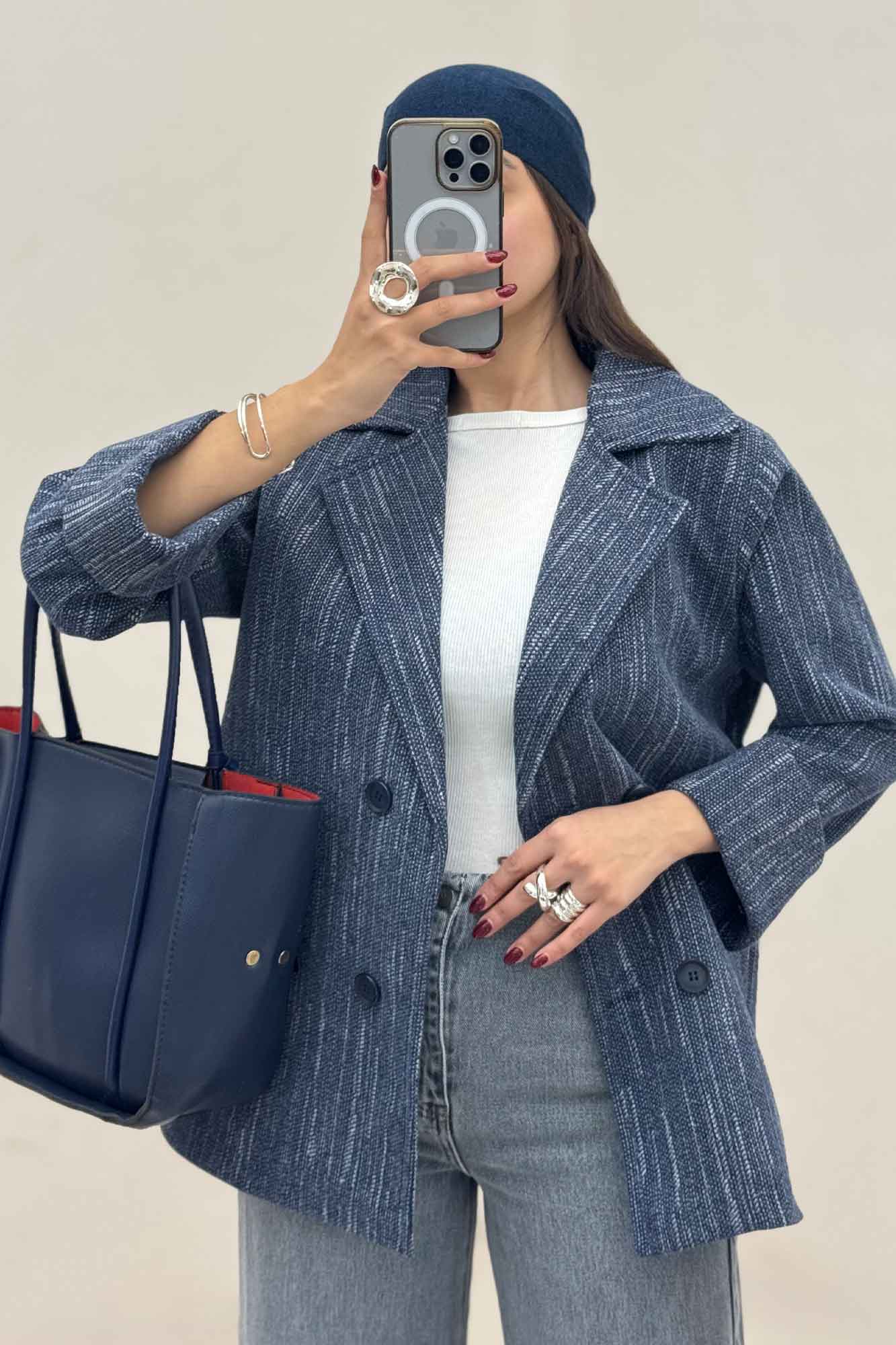 کت فوتز خط چین آستردار مچ پاکتی