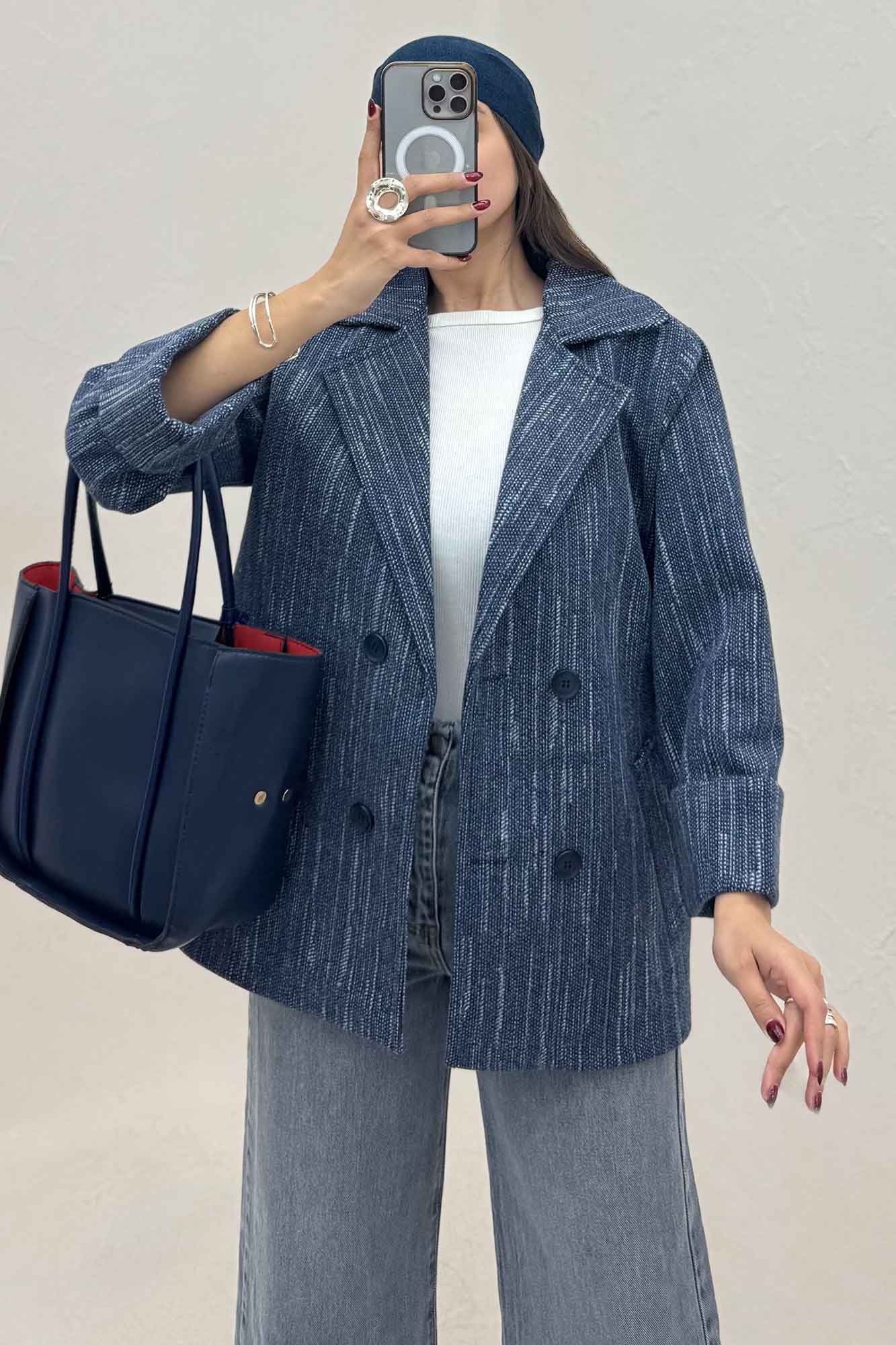 کت فوتز خط چین آستردار مچ پاکتی