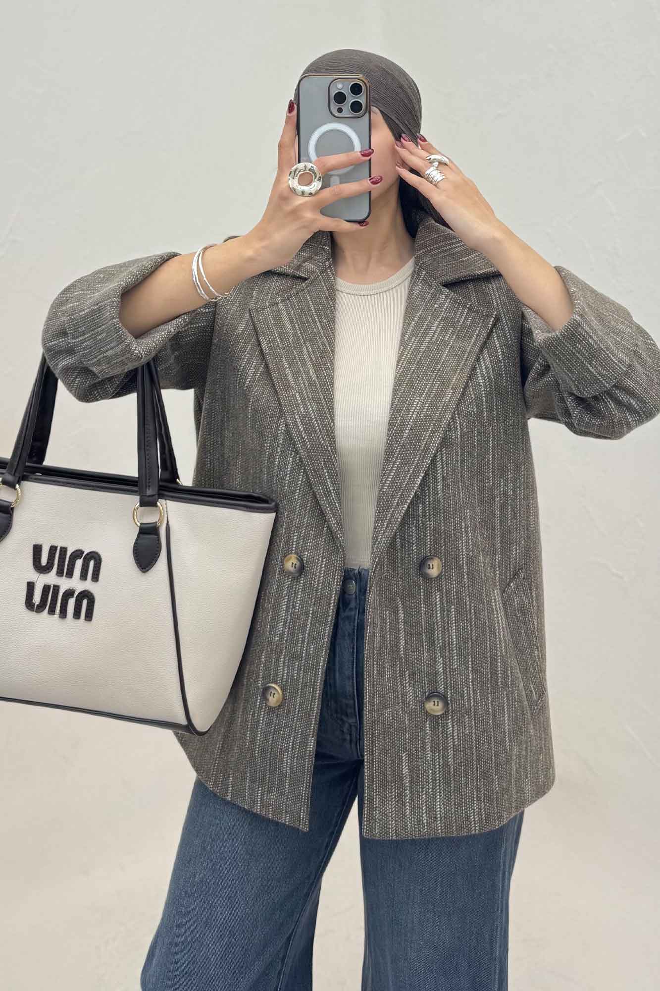 کت فوتز خط چین آستردار مچ پاکتی