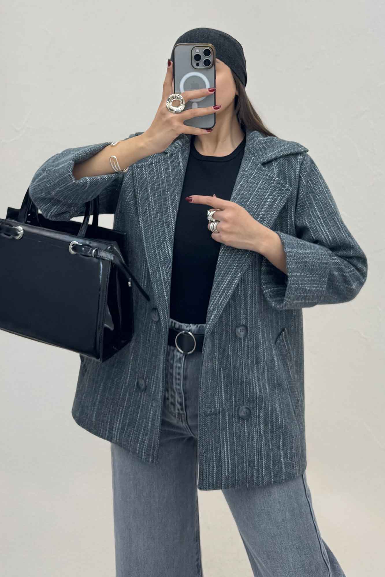 کت فوتز خط چین آستردار مچ پاکتی