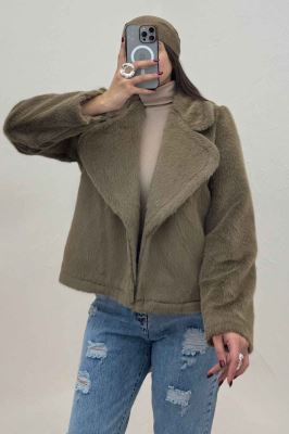 کت پوست آستردار یقه انگلیسی