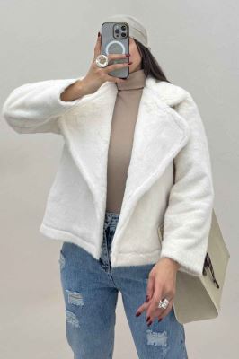 کت پوست آستردار یقه انگلیسی