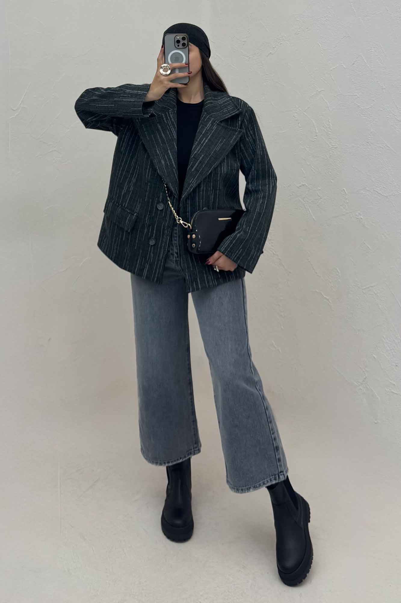 کت فوتر خط چین یقه انگلیسی 