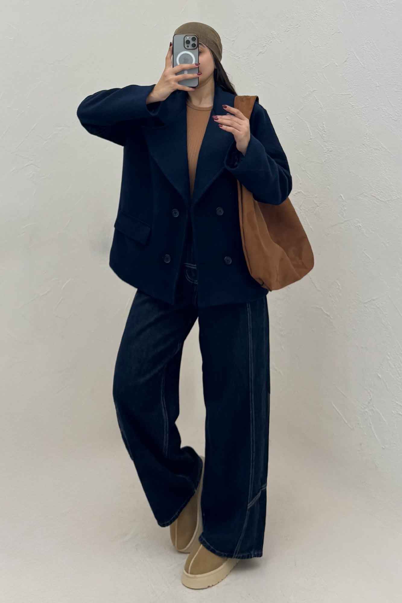 کت فوتر یقه انگلیسی آستردار آرمیس