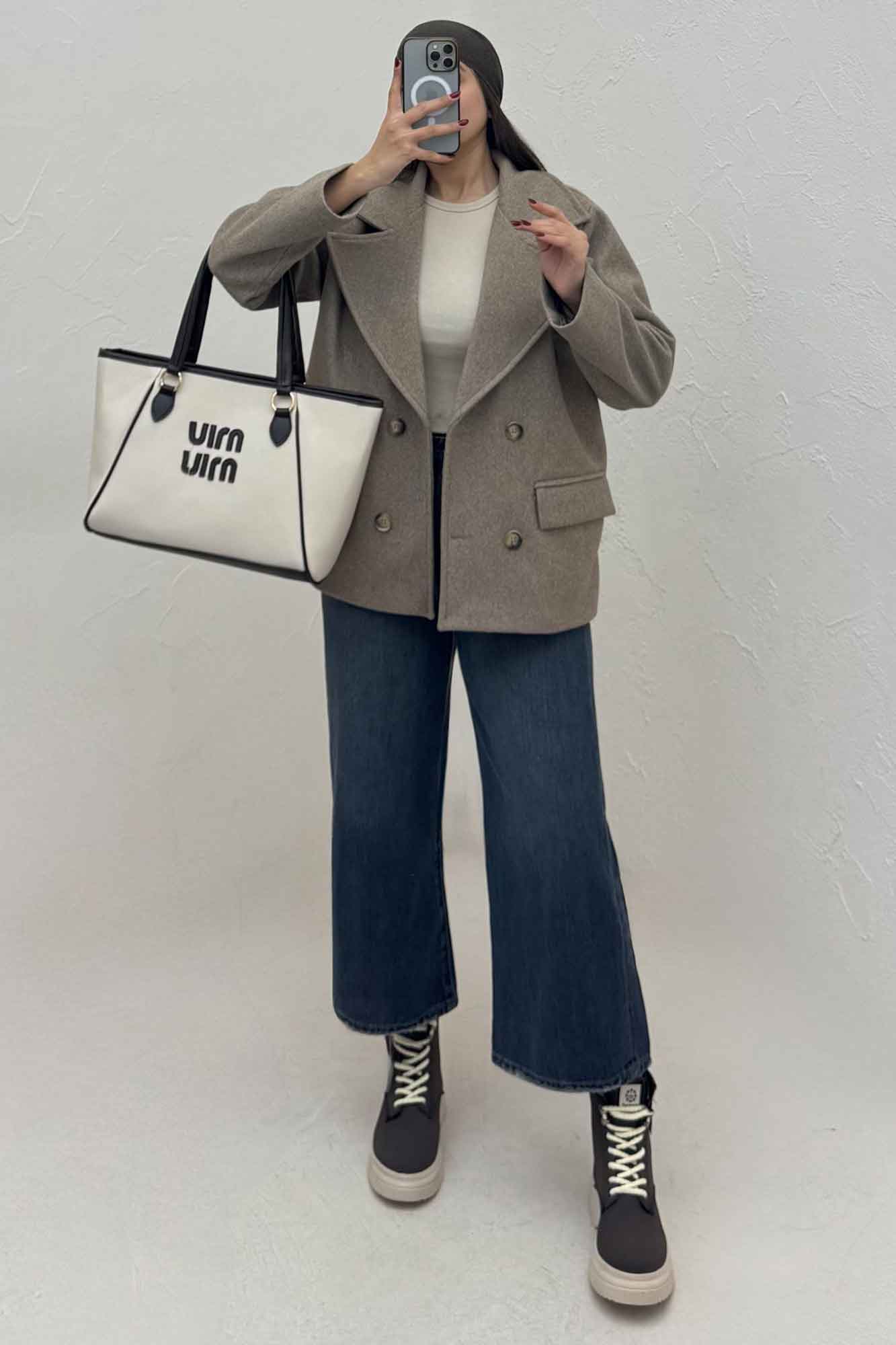 کت فوتر یقه انگلیسی آستردار آرمیس